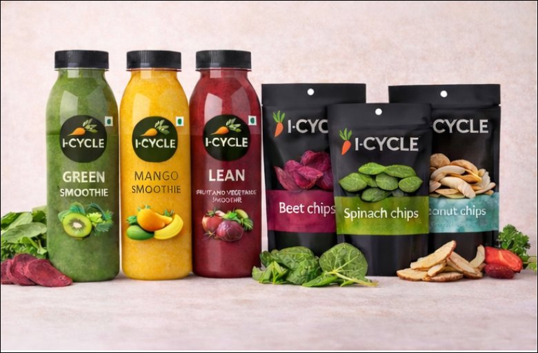 I-Cycle smoothies and chips